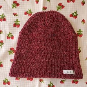 Neff pink & black daily beanie, great condition, one size